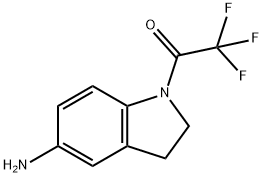 1-(5-아미노인돌린-1-일)-2,2,2-트리플루오로에타논 구조식 이미지