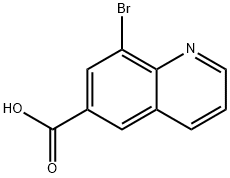 8-Bromo-6-quinolinecarboxylic acid 구조식 이미지