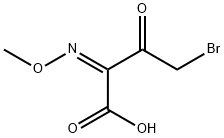 (Z)-4-Bromo-3-oxo-2-methoxyiminobutyric acid 구조식 이미지