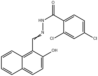 (E)-2,4-dichloro-N'-((2-hydroxynaphthalen-1-yl)methylene)benzohydrazide Structure