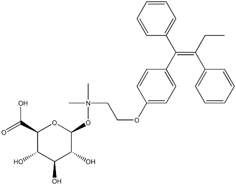 (E,Z)-Tamoxifen N-beta-D-Glucuronide 구조식 이미지