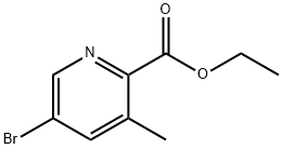 5-Bromo-3-methylpyridine-2-carboxylic acid ethyl ester Structure