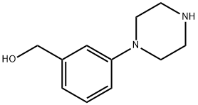 [3-(Piperazin-1-yl)phenyl]methanol Structure