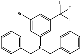 N,N-Dibenzyl-3-bromo-5-(trifluoromethyl)aniline Structure