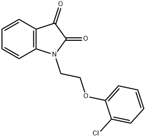 1-[2-(2-chlorophenoxy)ethyl]-1H-indole-2,3-dione 구조식 이미지