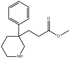 methyl 3-(3-phenylpiperidin-3-yl)propanoate Structure