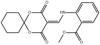 methyl 2-{[(2,4-dioxo-1,5-dioxaspiro[5.5]undec-3-ylidene)methyl]amino}benzoate 구조식 이미지