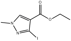 에틸3-요오도-1-메틸-1H-피라졸-4-카르복실레이트 구조식 이미지