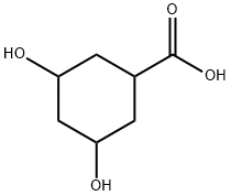 3,5-Dihydroxycyclohexanecarboxylic acid Structure