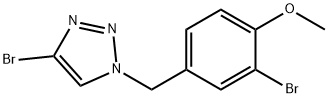 4-bromo-1-(3-bromo-4-methoxybenzyl)-1H-1,2,3-triazole 구조식 이미지