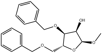 Methyl 3,5-di-O-benzyl-a-D-ribofuranoside 구조식 이미지