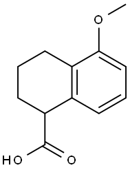 5-Methoxy-1,2,3,4-tetrahydronaphthalene-1-carboxylic acid 구조식 이미지