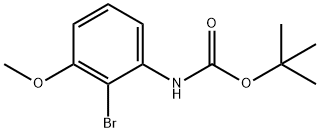 (2-Bromo-3-methoxy-phenyl)-carbamic acid tert-butyl ester Structure