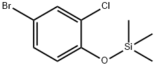 (4-Bromo-2-chlorophenoxy)trimethylsilane Structure