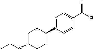 Benzoyl chloride, 4-(trans-4-propylcyclohexyl)-
 Structure