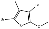 2,4-Dibromo-5-methoxy-3-methylthiophene Structure