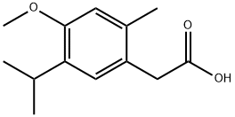 2-(5-isopropyl-4-methoxy-2-methylphenyl)acetic acid 구조식 이미지