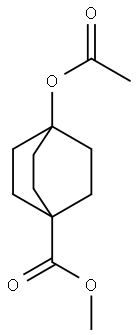 methyl 4-acetoxybicyclo[2.2.2]octane-1-carboxylate 구조식 이미지