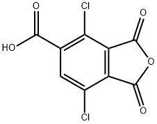 3,6-Dichlorotrimellitic anhydride 구조식 이미지