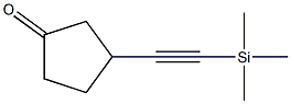 Cyclopentanone, 3-[(trimethylsilyl)ethynyl]- Structure