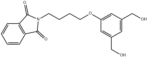 2-(4-(3,5-bis(hydroxymethyl)phenoxy)butyl)isoindoline-1,3-dione 구조식 이미지