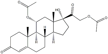 Hydrocortisone, 11,21-diacetate 구조식 이미지