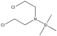 2-chloro-N-(2-chloroethyl)-N-trimethylsilyl-ethanamine 구조식 이미지