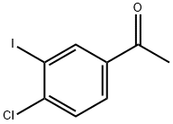 1-(4-Chloro-3-iodo-phenyl)-ethanone 구조식 이미지