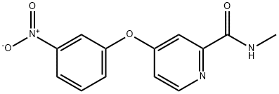 N-methyl-4-(3-nitrophenoxy)-2-Pyridinecarboxamide Structure