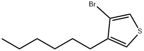 3-bromo-4-hexylthiophene Structure