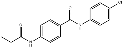 N-(4-chlorophenyl)-4-(propanoylamino)benzamide Structure