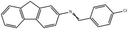 2-(4-CHLOROBENZYLIDENEAMINO)FLUORENE Structure