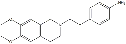 4-(2-(6,7-dimethoxy-3,4-dihydroisoquinolin-2(1H)-yl)ethyl)aniline 구조식 이미지