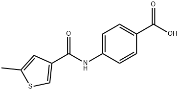 4-(5-methylthiophene-3-carboxamido)benzoic acid Structure