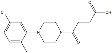 4-(4-(5-chloro-2-methylphenyl)piperazin-1-yl)-4-oxobutanoic acid Structure