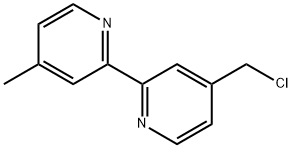 4-(Chloromethyl)-4'-methyl-2,2'-bipyridyl 구조식 이미지