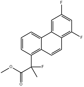 Methyl 2-(6,8-difluorophenanthren-1-yl)-2-fluoropropanoate Structure