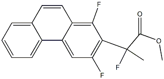 Methyl 2-(1,3-difluorophenanthren-2-yl)-2-fluoropropanoate 구조식 이미지