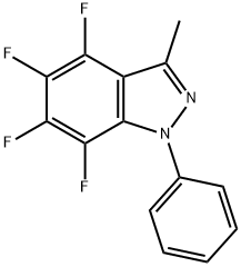 4,5,6,7-Tetrafluoro-3-methyl-1-phenyl-1H-indazole 구조식 이미지