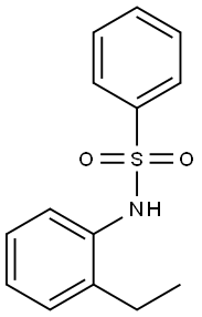 Benzenesulfonamide, N-(2-ethylphenyl)-
 Structure