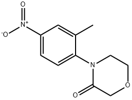 4-(2-Methyl-4-nitrophenyl)morpholin-3-one Structure