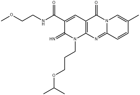 2-imino-1-(3-isopropoxypropyl)-N-(2-methoxyethyl)-8-methyl-5-oxo-1,5-dihydro-2H-dipyrido[1,2-a:2,3-d]pyrimidine-3-carboxamide Structure