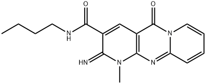 N-butyl-2-imino-1-methyl-5-oxo-1,5-dihydro-2H-dipyrido[1,2-a:2,3-d]pyrimidine-3-carboxamide 구조식 이미지