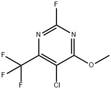 5-Chloro-2-fluoro-4-methoxy-6-(trifluoromethyl)pyrimidine 구조식 이미지
