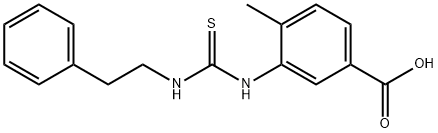 4-methyl-3-(3-phenethylthioureido)benzoic acid 구조식 이미지