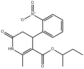 sec-butyl 2-methyl-4-(2-nitrophenyl)-6-oxo-1,4,5,6-tetrahydropyridine-3-carboxylate Structure