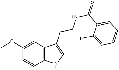 2-iodo-N-[2-(5-methoxy-1H-indol-3-yl)ethyl]benzamide Structure