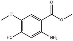 메틸2-아미노-4-히드록시-5-메톡시벤조에이트 구조식 이미지