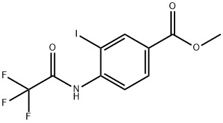 Methyl 3-Iodo-4-(2,2,2-Trifluoroacetamido)Benzoate 구조식 이미지