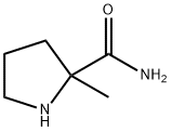 2-methylprolinamide Structure